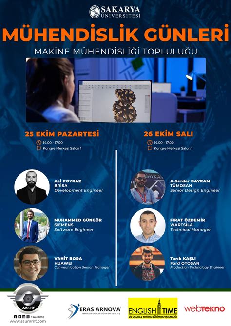 S­a­k­a­r­y­a­ ­Ü­n­i­v­e­r­s­i­t­e­s­i­ ­M­ü­h­e­n­d­i­s­l­i­k­ ­G­ü­n­l­e­r­i­ ­2­5­-­2­6­ ­E­k­i­m­’­d­e­ ­D­ü­z­e­n­l­e­n­e­c­e­k­